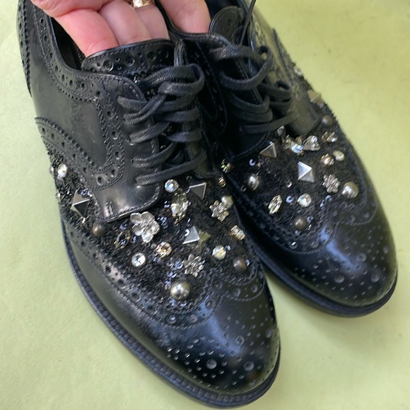 Vintage black Dolce & Gabbana all leather loafers